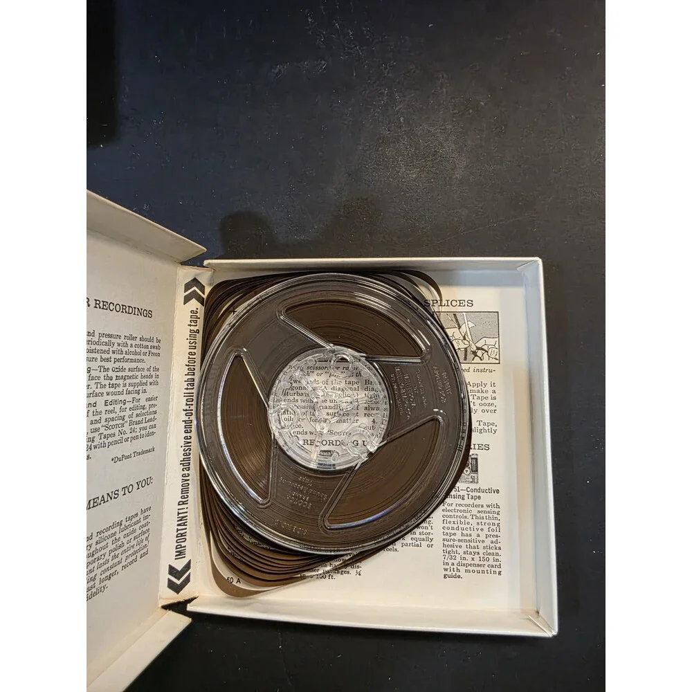 Vintage 5 Inch Reel To Reel Tape Lot 12 Tapes | Scotch 111 WWJ AM-FM-TV